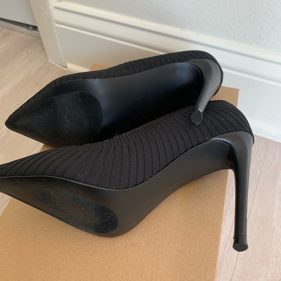 New black stiletto pointed heel - Picture 6 of 9